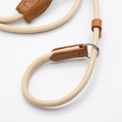 D&H Rolled Soft Leather Slip Lead Cream