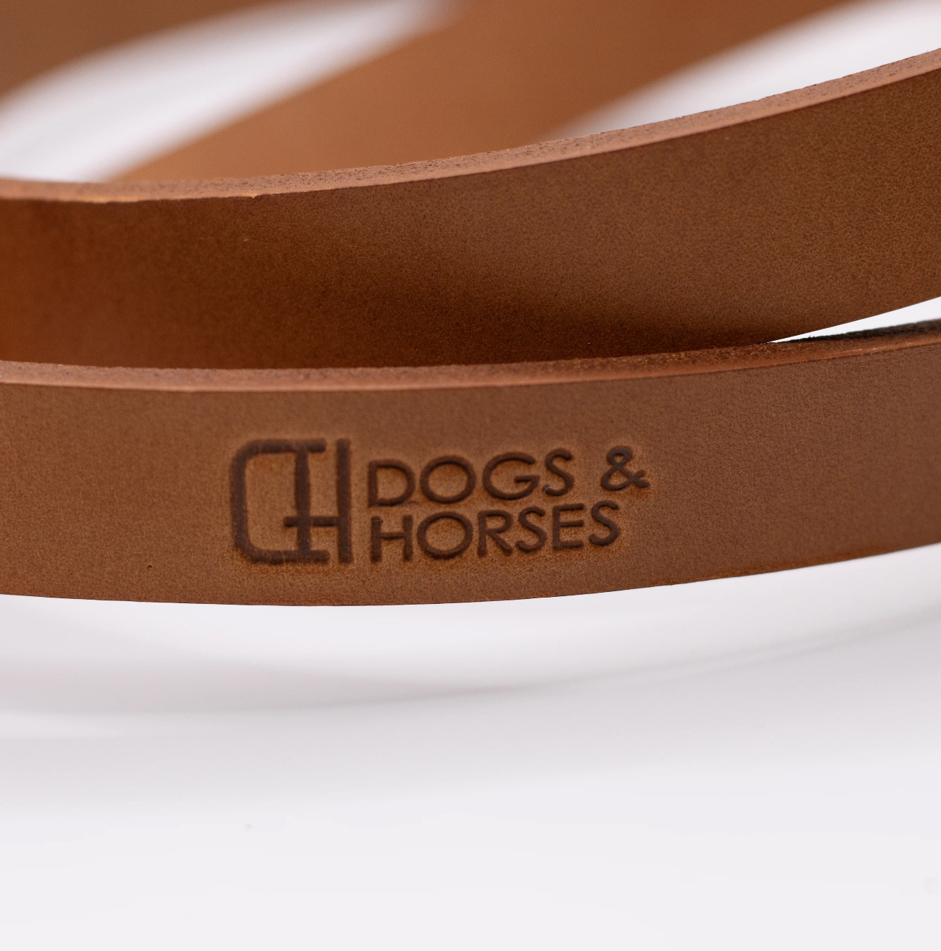 Padded Leather Dog Lead Tan and Lilac