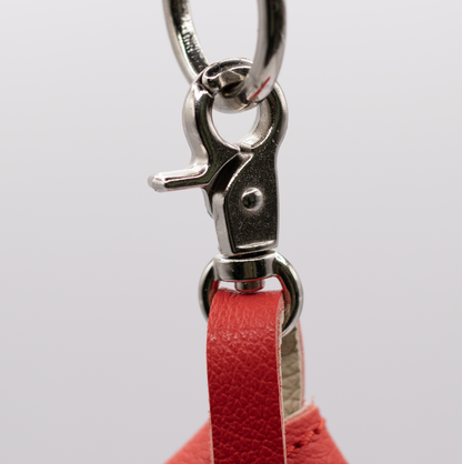 D&H PooSh - Soft Leather Poo Bag Dispenser Red